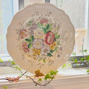 💖 Royal Doulton Malvern Dinner Plate Floral Scalloped Antique Vintage